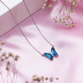 Whimsical Flight Rhodium-Plated 925 Sterling Silver Necklace