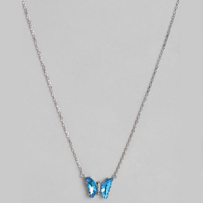 Whimsical Flight Rhodium-Plated 925 Sterling Silver Necklace