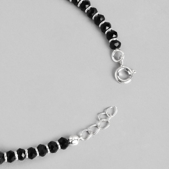 Whimsical Flutter 925 Sterling Silver Rhodium Plated Butterfly Anklet