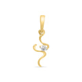 Whimsical Wave Pendant with Lab-Grown Diamonds without Chain