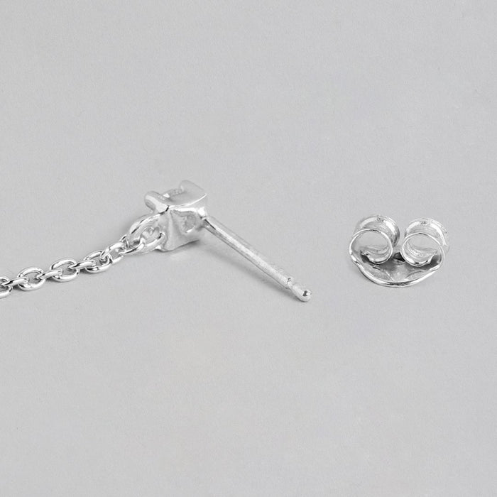 Whispering Crystals 925 Sterling Silver Rhodium Plated Earrings
