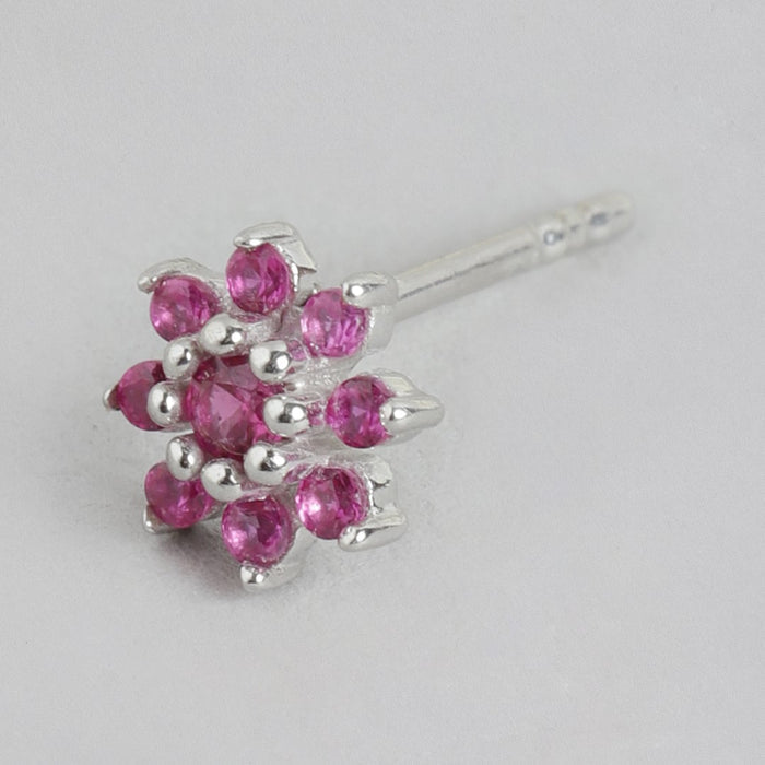 Whispers of Spring Rhodium Plated 925 Sterling Silver Flower Earrings