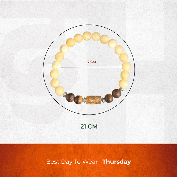 Yellow Calcite Bracelet (Meen Rashi) Pisces - view 3