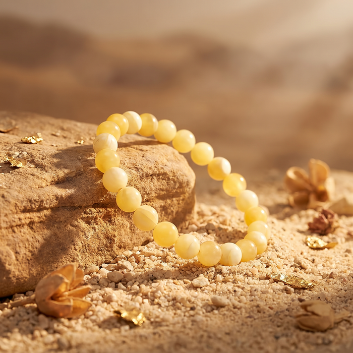 Yellow Calcite Stone Bracelet