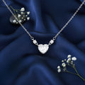 You Have My Heart Rhodium Plated Necklace