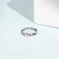 You & Me 925 Silver Women Ring (Adjustable)