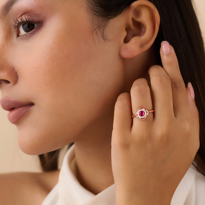 Zavya Promise-Box x The First Blush Promise Rose Gold Plated Ring (Adjustable)