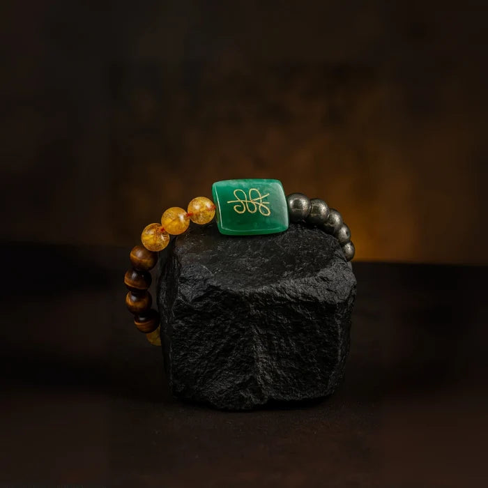 Zibu Money Coin Bracelet with FREE Selenite Plate