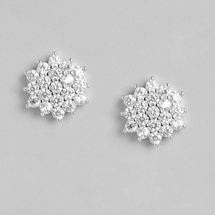 Zircon Hexagonal Spark 925 Silver Jewellery Set
