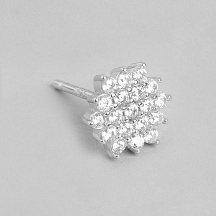 Zircon Hexagonal Spark 925 Silver Jewellery Set
