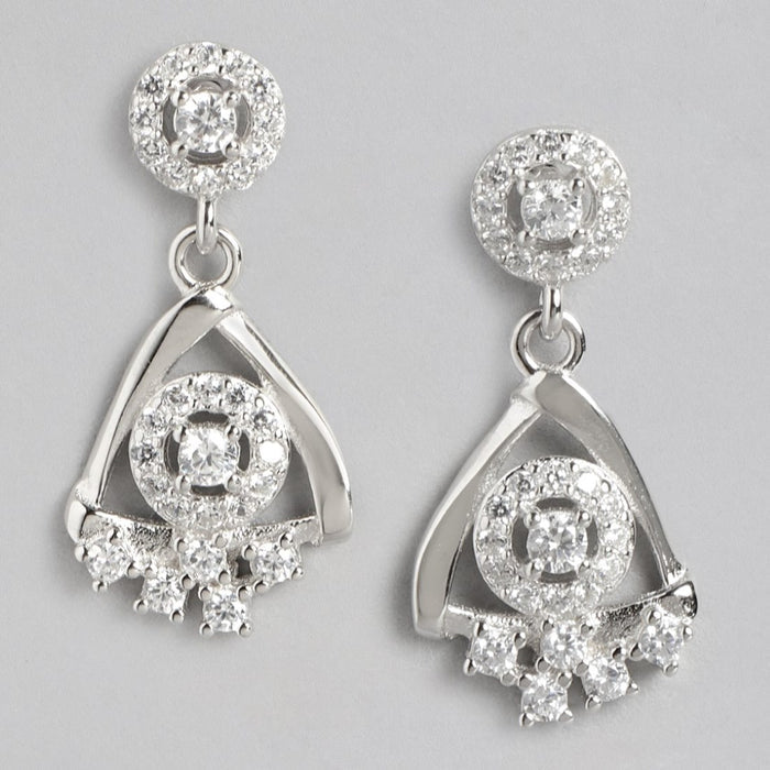 Zirconia Radiance Harmony Rhodium-Plated 925 Sterling Silver Jewelry Set