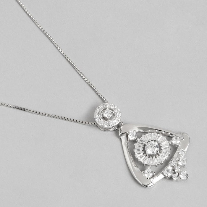 Zirconia Radiance Harmony Rhodium-Plated 925 Sterling Silver Jewelry Set